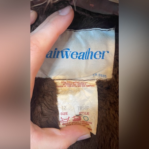 Vintage 70s genuine leather & fur duster - excellent condition - Picture 6 of 6